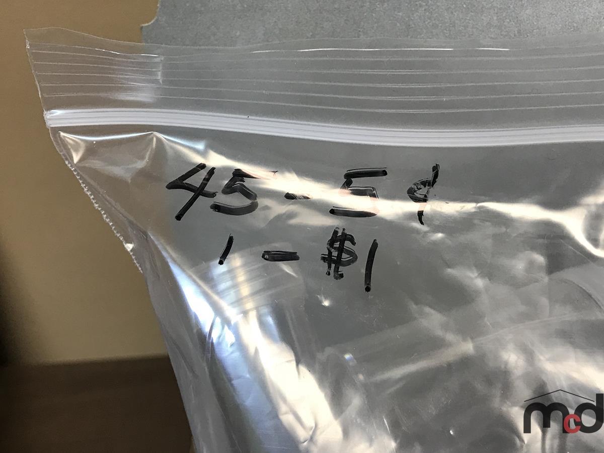 (45) 5 Cent & (1) 1 Coin Tubes w/ Lids